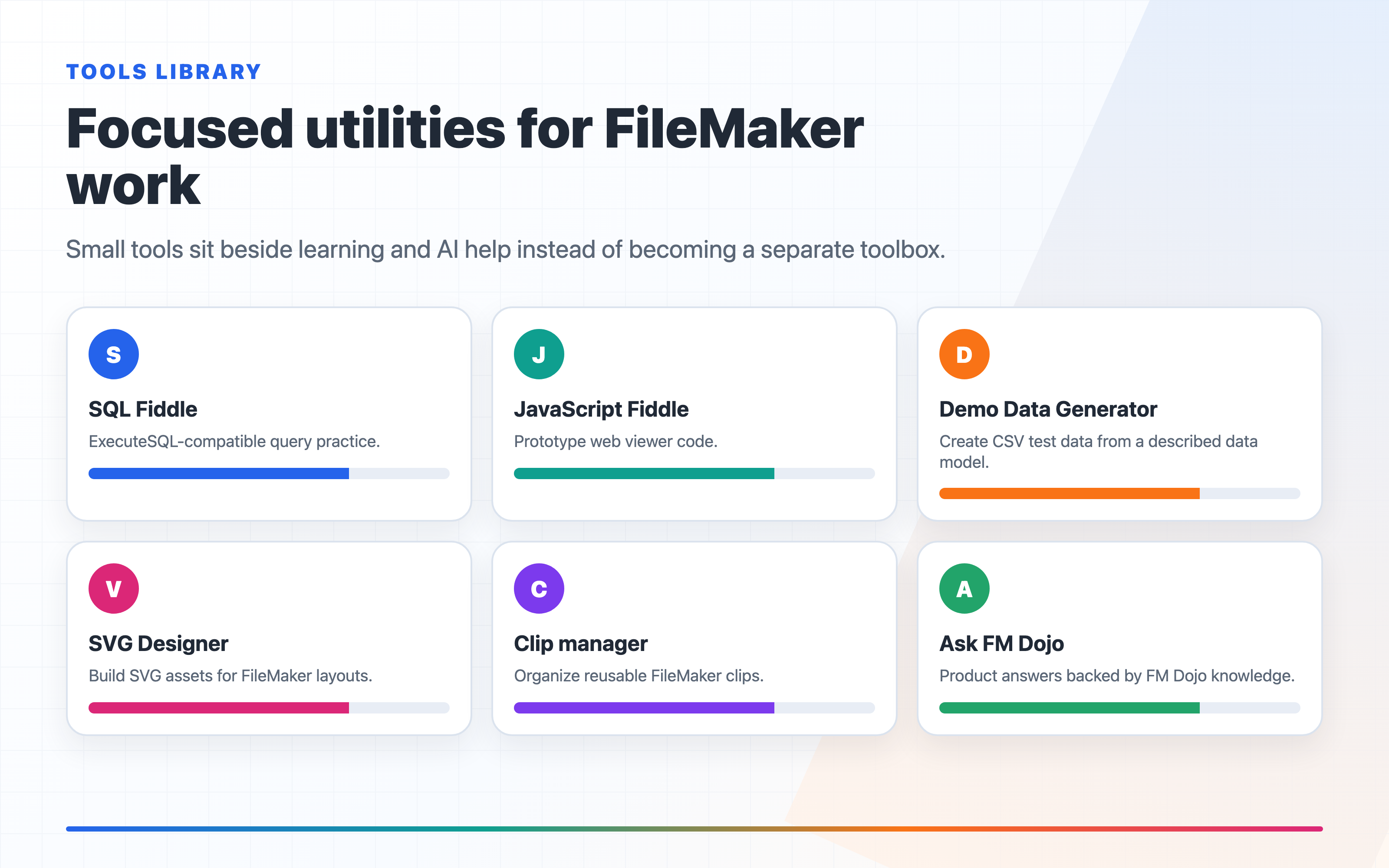 FM Dojo tools library